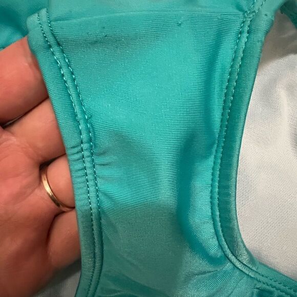 Cat & Jack Girls Turquoise Shimmermaid One Piece Swimsuit L (10/12) - Picture 6 of 6
